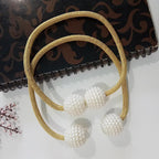 Magnetic Curtain Tiebacks Pearl Beads | Other