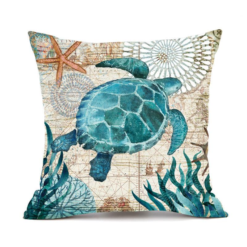 Cushion Covers Sea Turtle Printed Throw Pillow Cases For Hom | Other