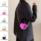 Mini Love-shape Pearls Handbag Fashion Cute Chain Lipstick B | Luggage & Bags