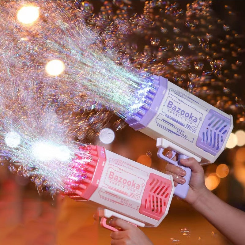 Bubble Gun Rocket 69 Holes Soap Bubbles Machine Gun Shape Au | Other