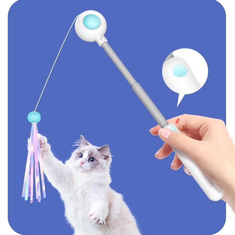 Retractable Laser Cat Stick Toy Cat Toy Ballskitten Playing | Electronic Learning Toys