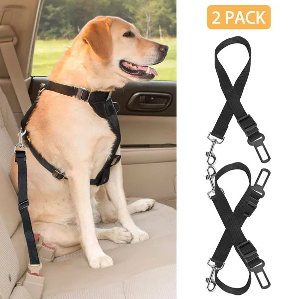 2pcs Pet Dog Seat Belt Leash Adjustable Pet Dog Cat Safety L | Other