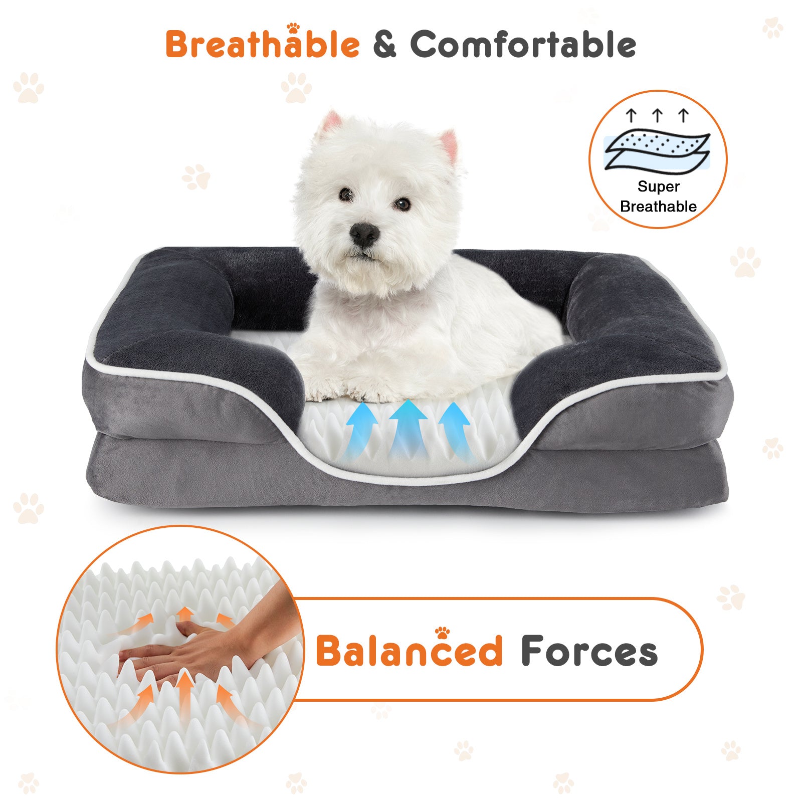 Memory Foam Pet Bed For Small Dogs & Cats With Washable Remo | Other
