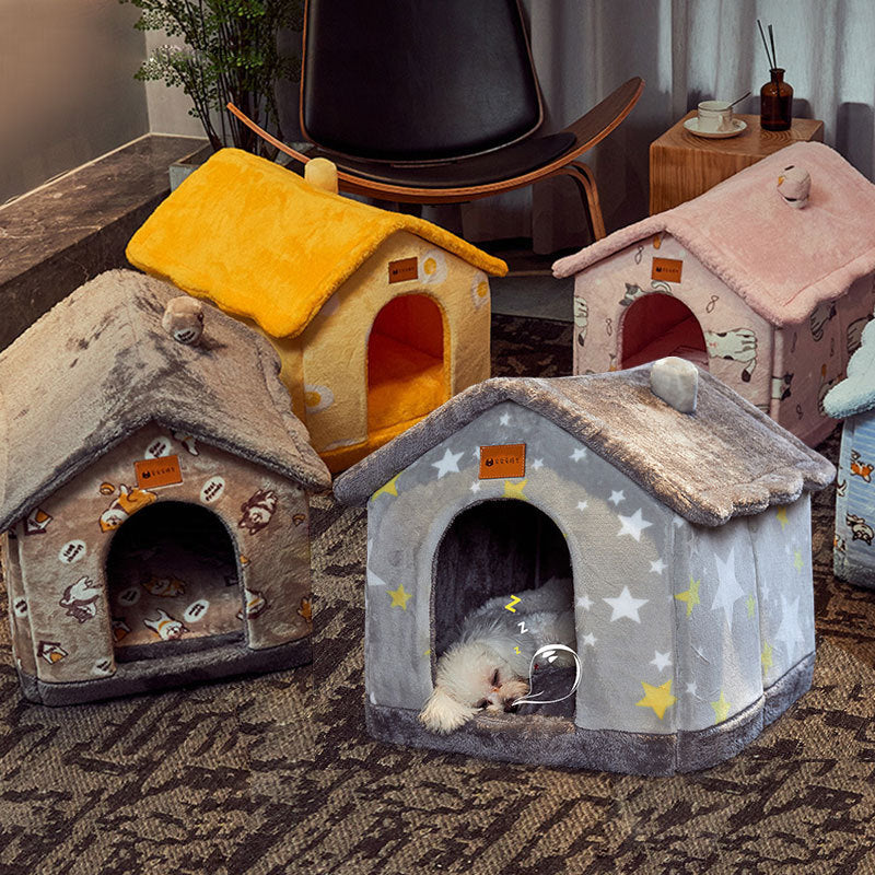 Foldable Dog House Pet Cat Bed Winter Dog Villa Sleep Kennel | Other