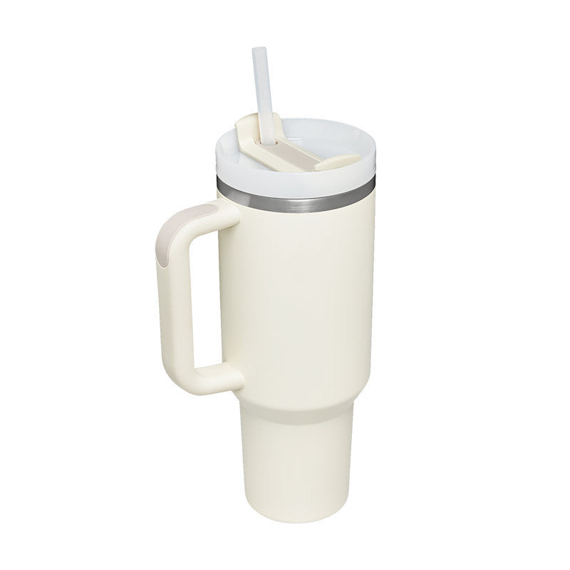 40 Oz Tumbler With Handle Straw Insulated, Stainless Steel S | Other