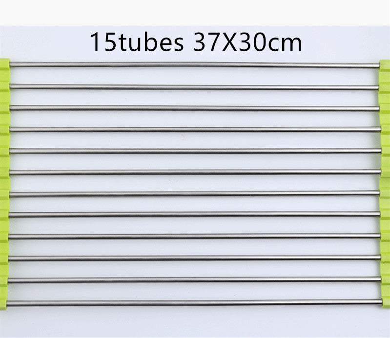 Folding Kitchen Drain Sink Rack Stainless Steel | Other