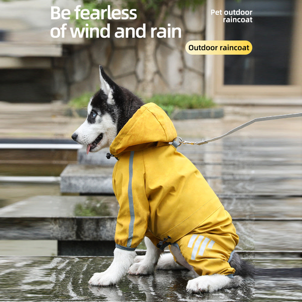 Dog Raincoat With Reflective, Waterproof Dog Rain Jacket Wit | Other
