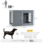 Dog Cage Furniture Metal Indoor Pet Cage Cage, Double Door E | Home & Garden