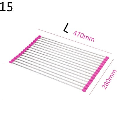 Folding Kitchen Drain Sink Rack Stainless Steel | Other