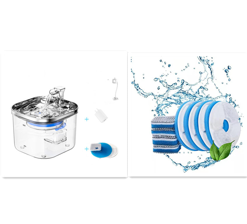 Pet Cat Dog Stainless Steel Automatic Circulation Water Disp | Other