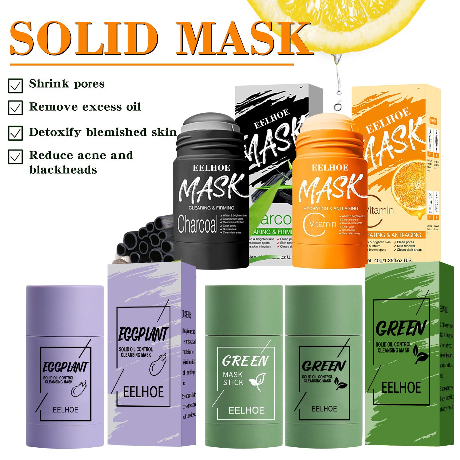 Clean Face Mask Beauty Skin Green Tea Clean Face Mask Stick | Other