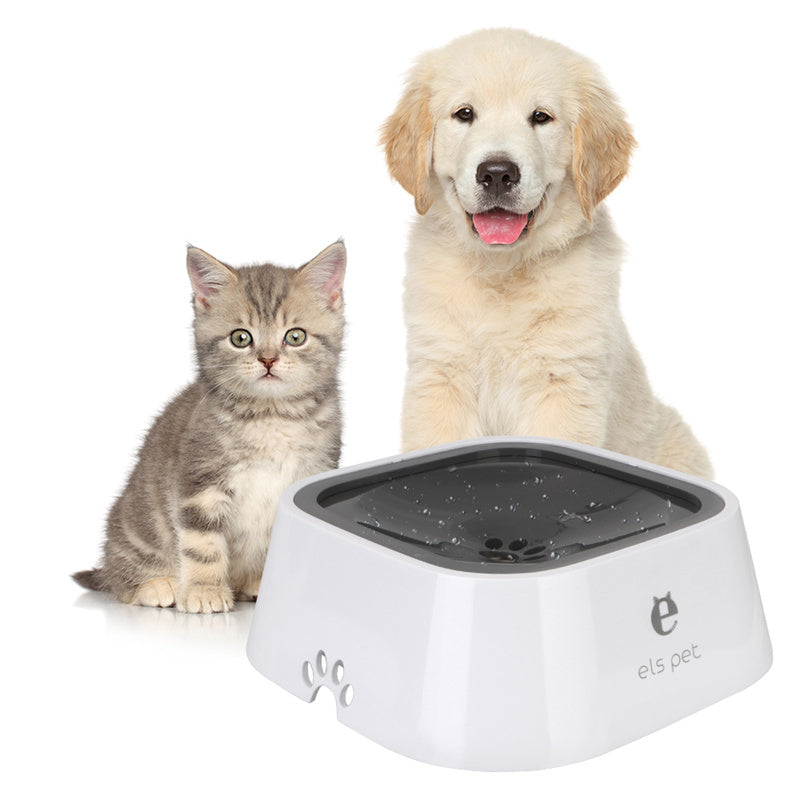 1.5l Cat Dog Water Bowl Carried Floating Bowl Anti-overflow | Other