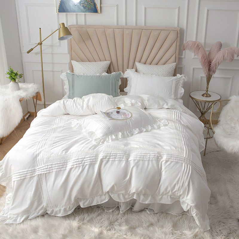 Lace Bed Skirt Quilt Cover Girl Heart Household Bedding Kore | Other