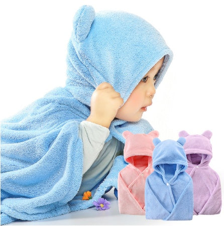 Cotton Adorable Baby Care Hooded Bath Towel | Electronic Learning Toys