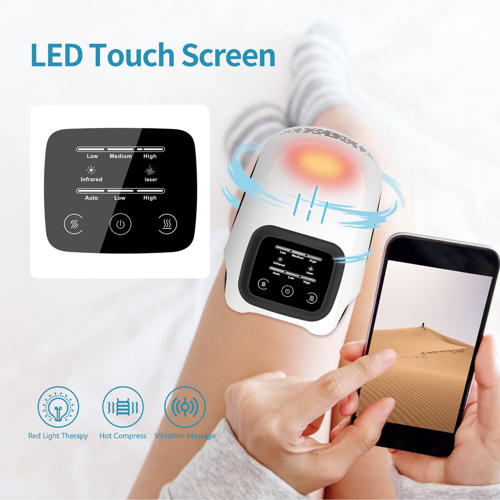 Intelligent Heated Knee Massager – Infrared, Vibration & Pain Relief Therapy