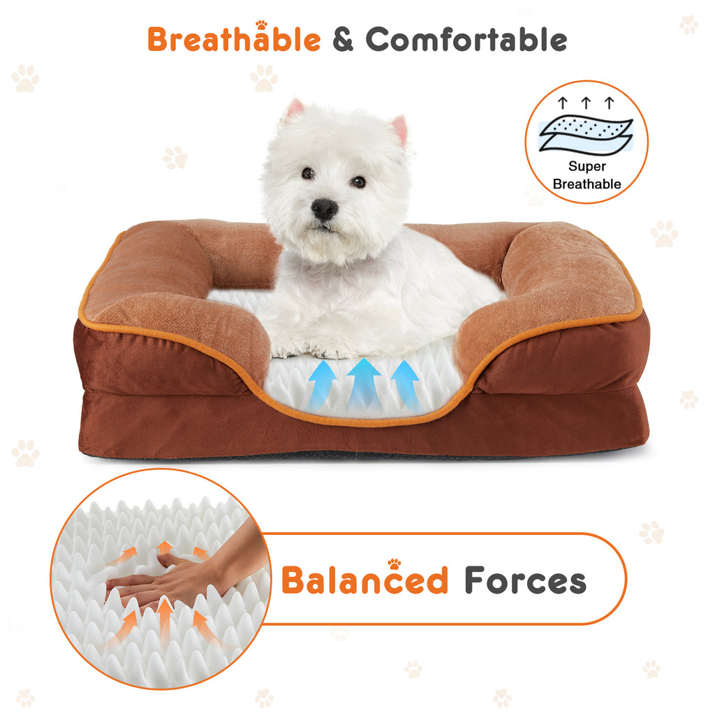 Memory Foam Pet Bed For Small Dogs & Cats With Washable Remo | Other