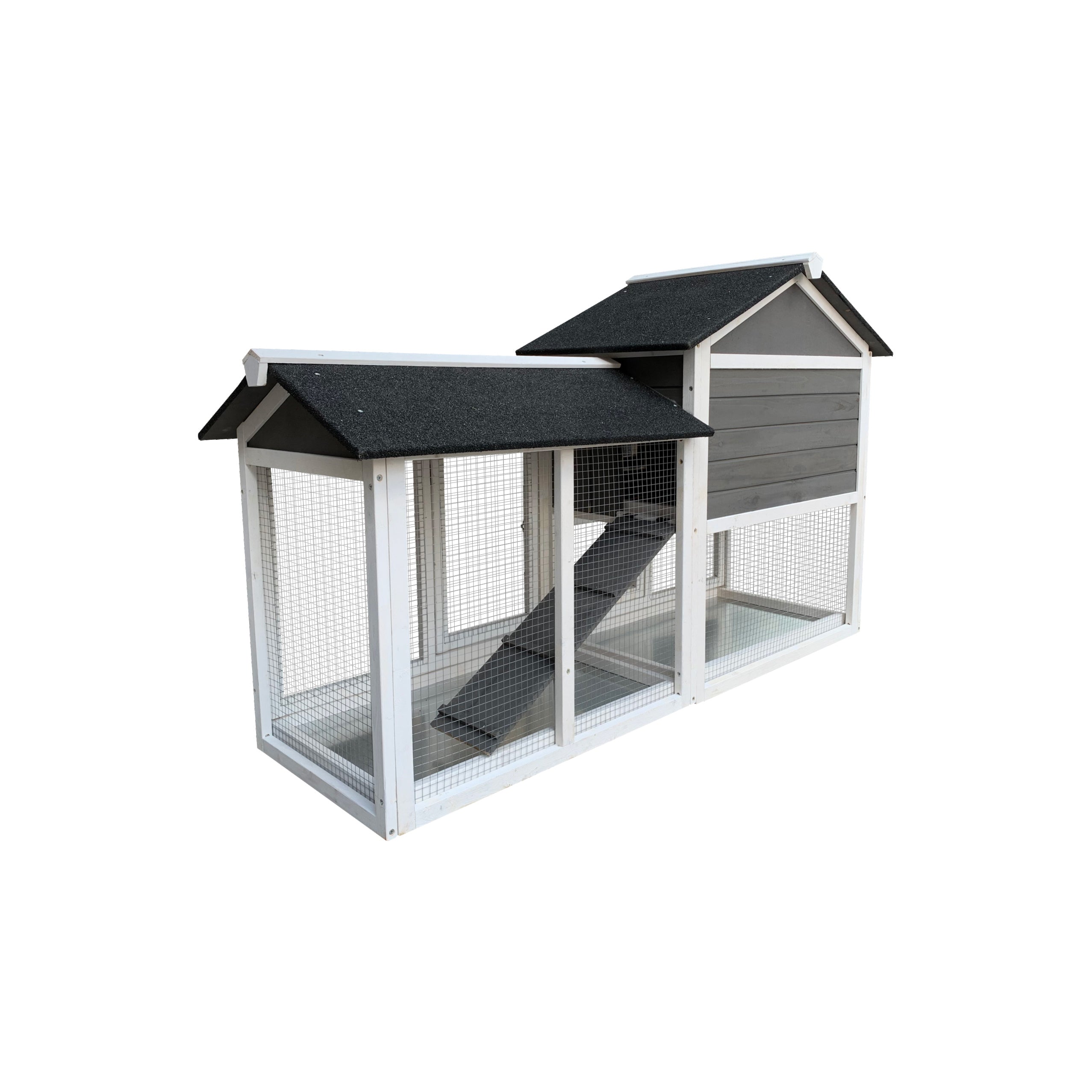 Detachable Pallet Ramp Wooden Outdoor Rabbit Hutch With Walk | Other