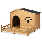 48 Wooden Dog House Outdoor With Porch, Dog Kennel With Wate | Other