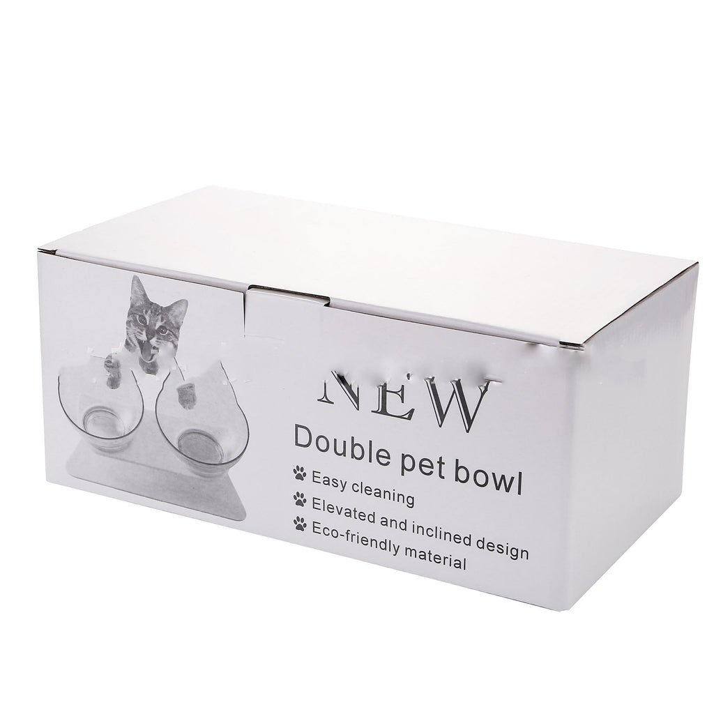 Non Slip Double Cat Bowl With Raised Stand Pet Food Cat Feed | Other
