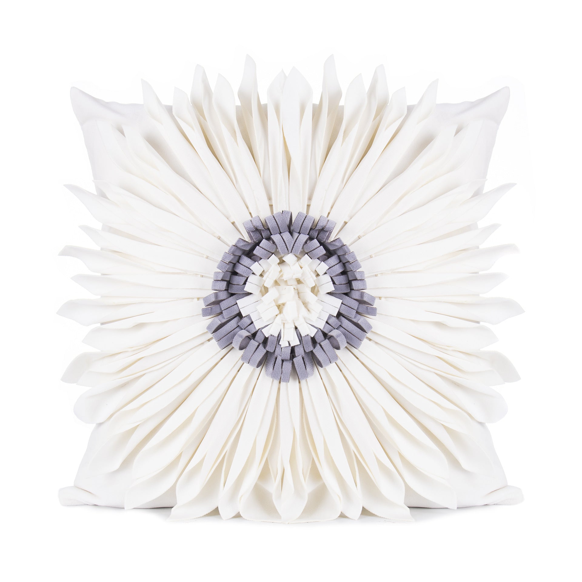 Fashion Modern Style White Throw Pillows Velvet Stitching 3d | Other