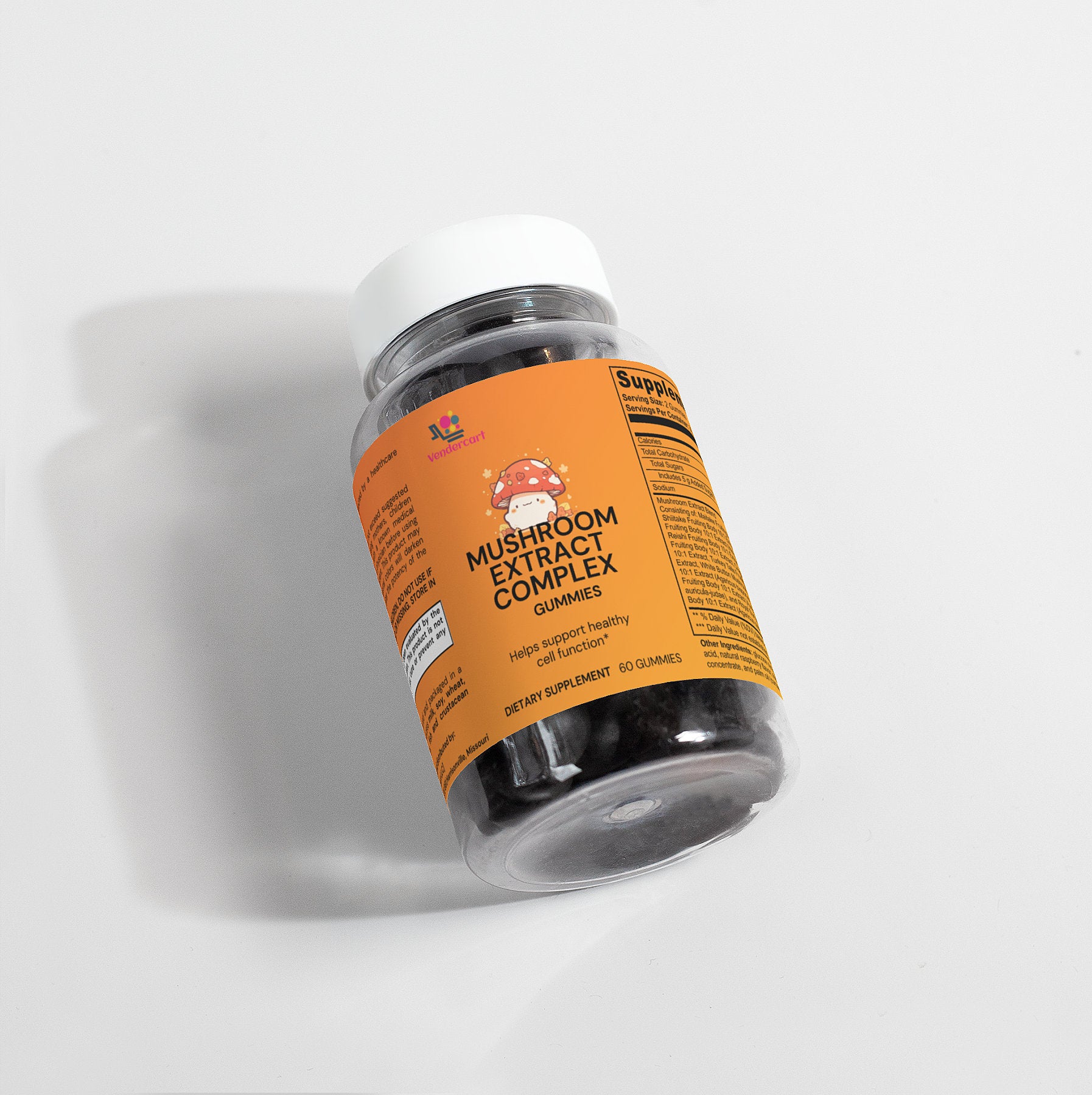 Raspberry Mushroom Gummies Extract, 60 Gummies | Other