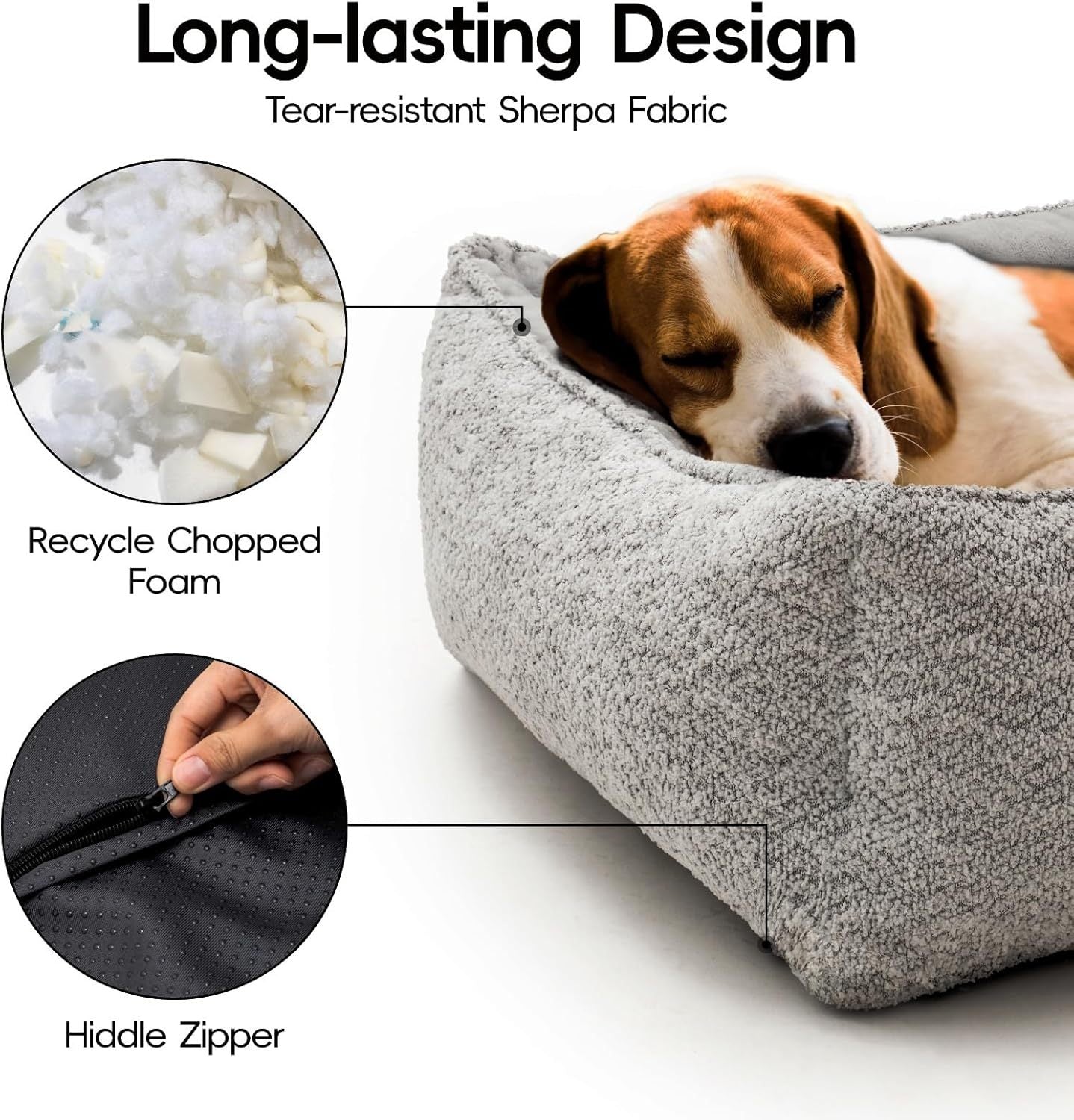 Mewoofun Medium Dog Bed - 31.5x23.6x9.5 Inch Washable Rectan | Other
