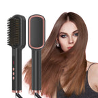 2-in-1 Electric Hair Straightener & Curling Iron – Tourmaline Ceramic, Fast Heat, Auto Shut-Off