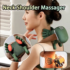 Wireless 4D Electric Neck & Shoulder Massager with Heat – Pain Relief & Relaxation