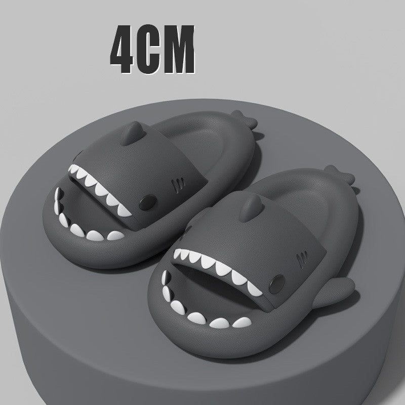 Adult's Slippers Indoor Outdoor Funny Shark Cartoon | Other