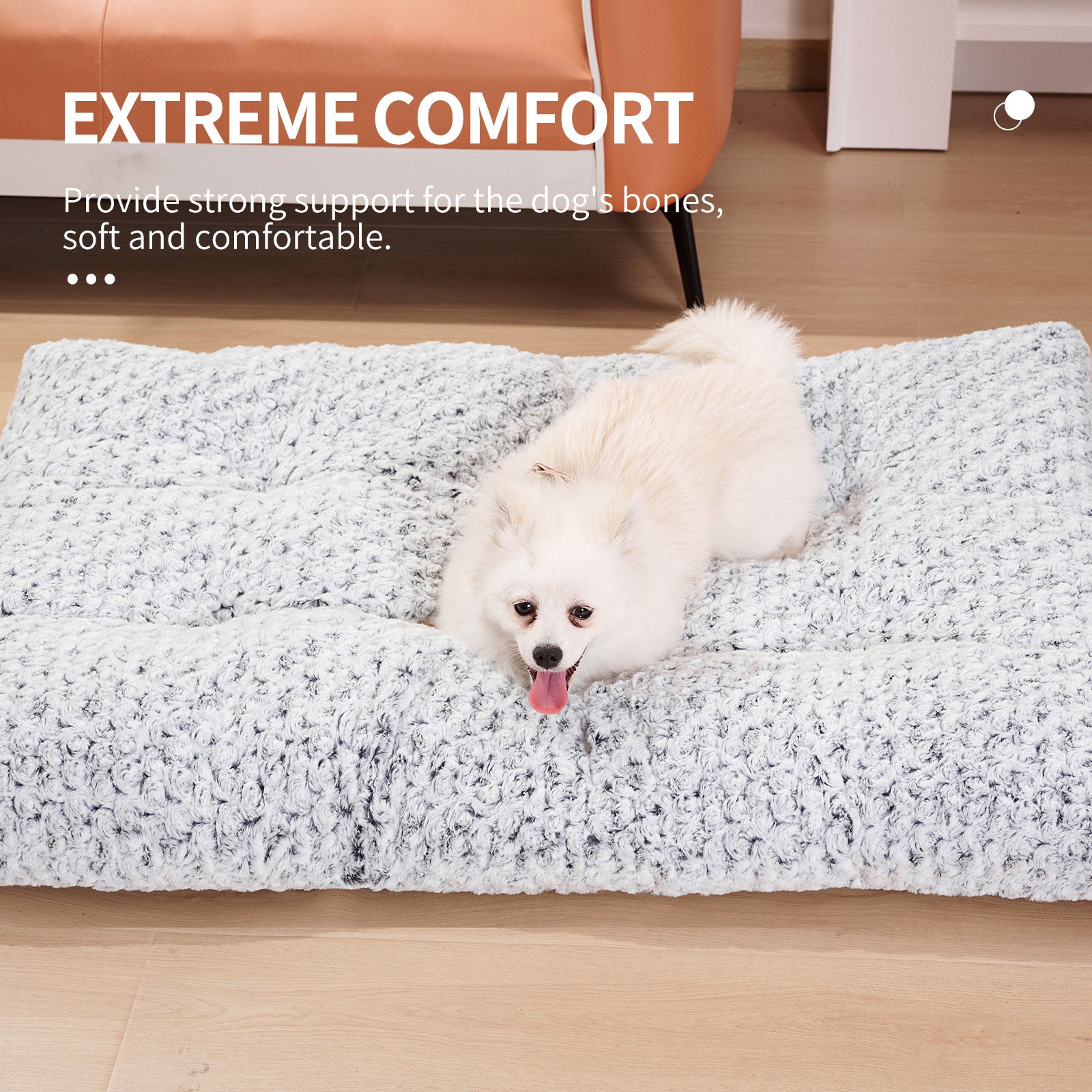 Dog Crate Bed Pad Rose Velvet Dog Beds For Small Medium Larg | Other