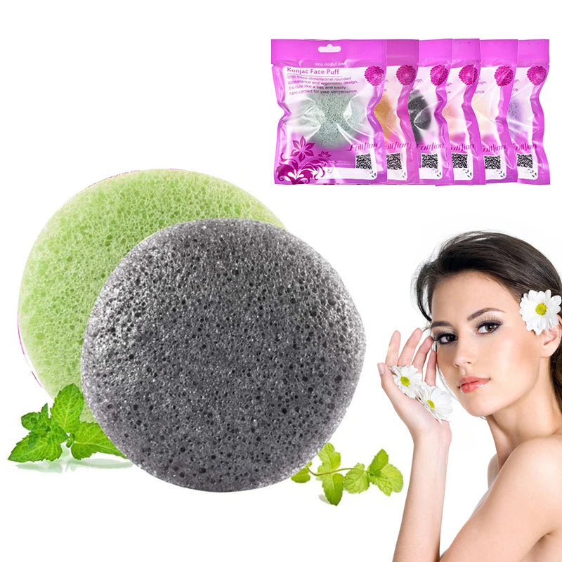 Konjac Sponge For Washing Face Round Konjac Konnyaku Sponge | Other