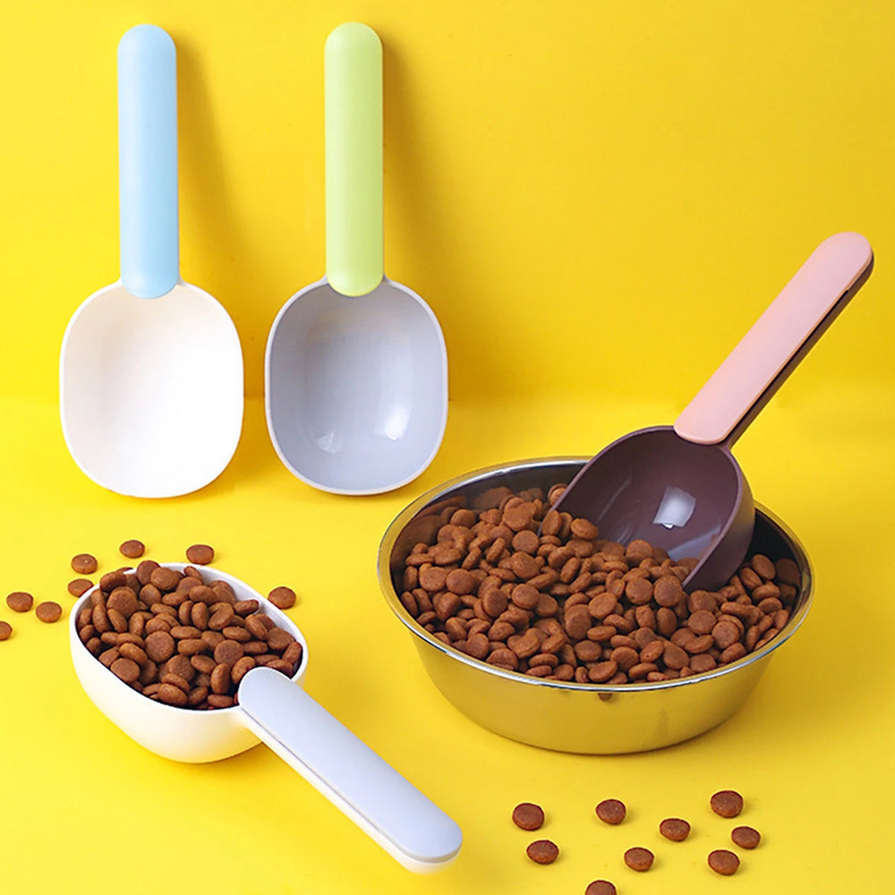 Pet Food Scoop With Ergonomic Bag Clip Handle For Cats Puppi | Luggage & Bags