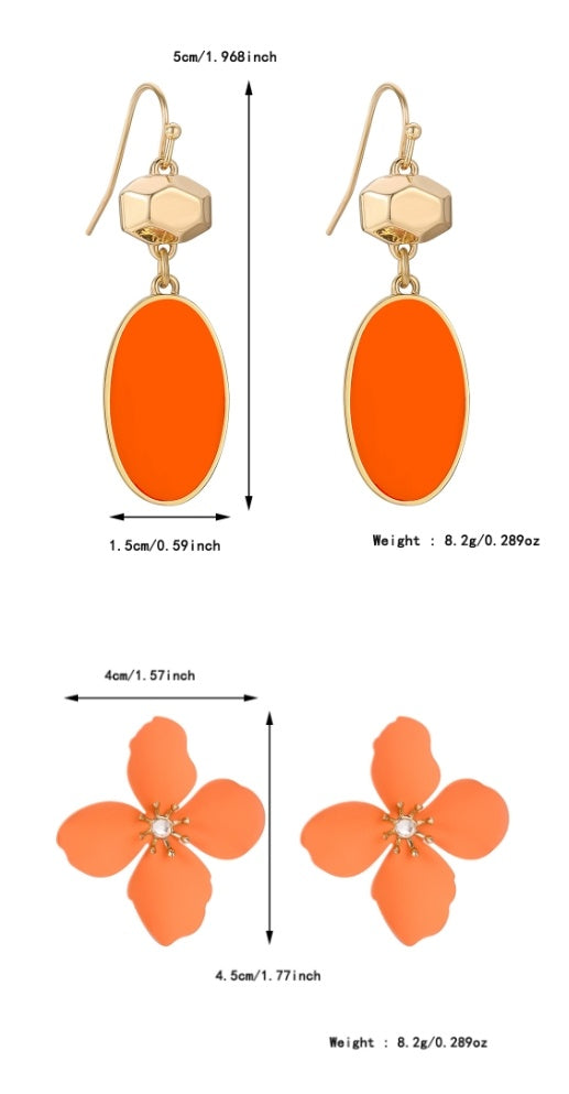 Colorful Flower Stud Earrings European And American Summer H | Jewelry & Accessories