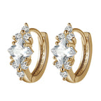 European And American Personalized Square Zircon Earrings | Jewelry & Accessories