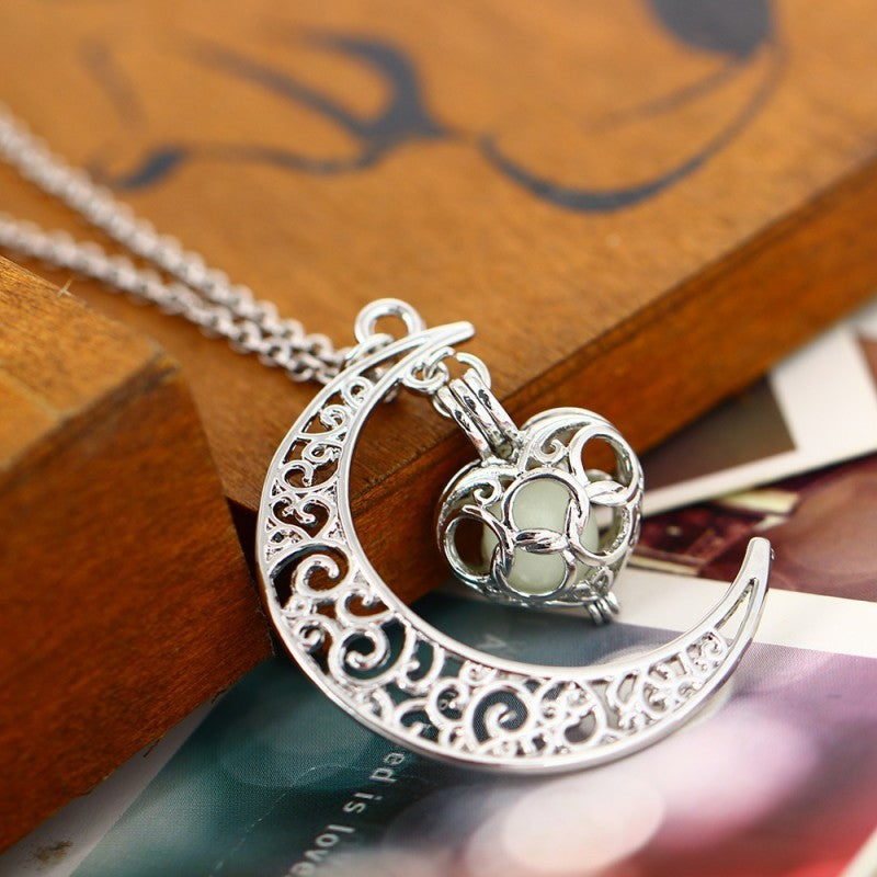 Glowing Pendant Necklaces Silver Plated Chain Necklaces | Jewelry & Accessories