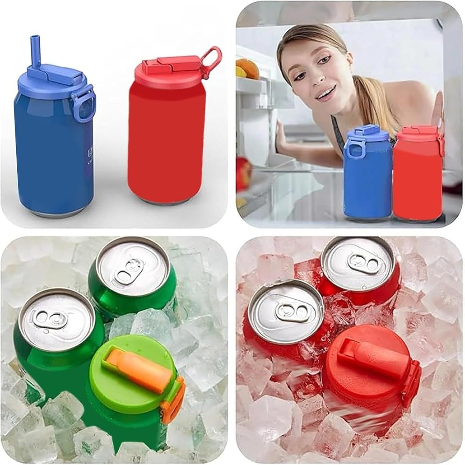 Silicone Soda Can Straw Lid – Reusable Drinking Tool