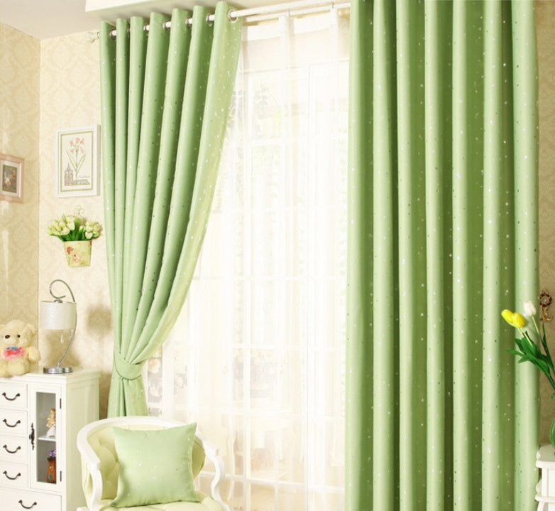 Star Print Perforated Finished Curtain | Other