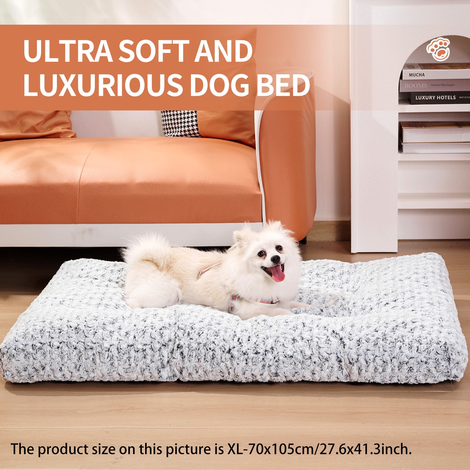 Dog Crate Bed Pad Rose Velvet Dog Beds For Small Medium Larg | Other