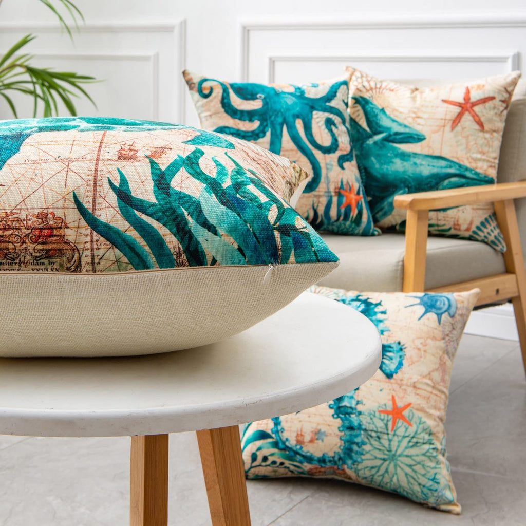 Cushion Covers Sea Turtle Printed Throw Pillow Cases For Hom | Other