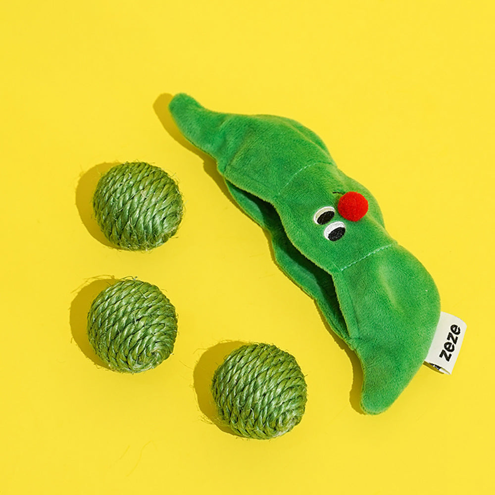 3pcs Cat Toy Balls, Interactive Pet Play Balls Sisal Rope Sc | Electronic Learning Toys