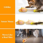 Interactive Cat Toy Mouse With Led Lights Forindoor Cats Usb | Electronic Learning Toys