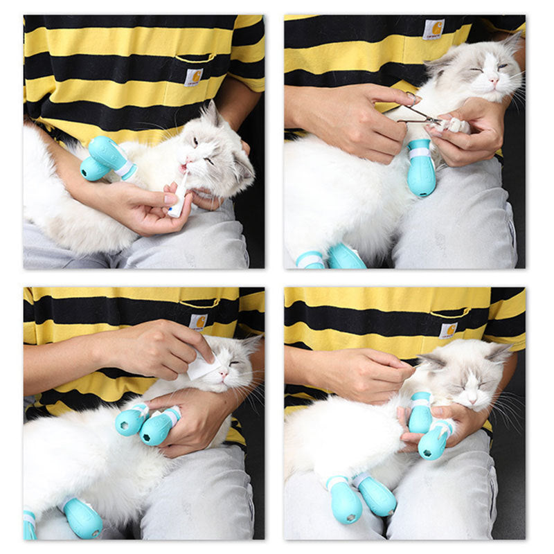 Adjustable Cat Foot Claw Cover Anti-scratch Prickly Nail Glo | Other