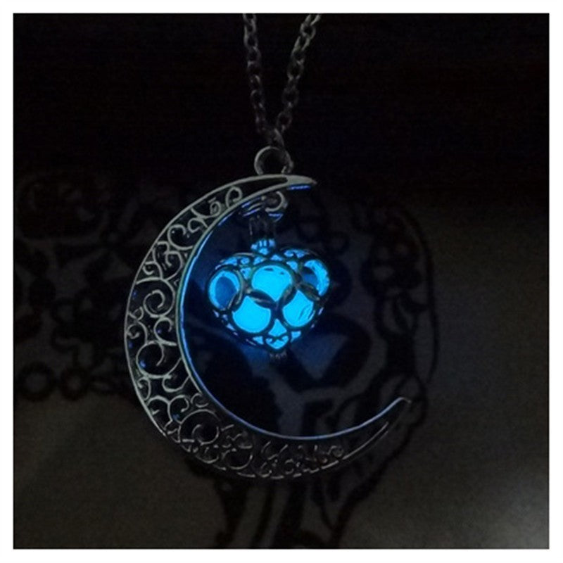Glowing Pendant Necklaces Silver Plated Chain Necklaces | Jewelry & Accessories