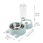 Pet Dog Cat Bowl Fountain Automatic Food Water Feeder Contai | Other