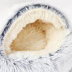 Luxurious Plush Round Cat Bed Cat Bed Round Soft Plush Burro | Other