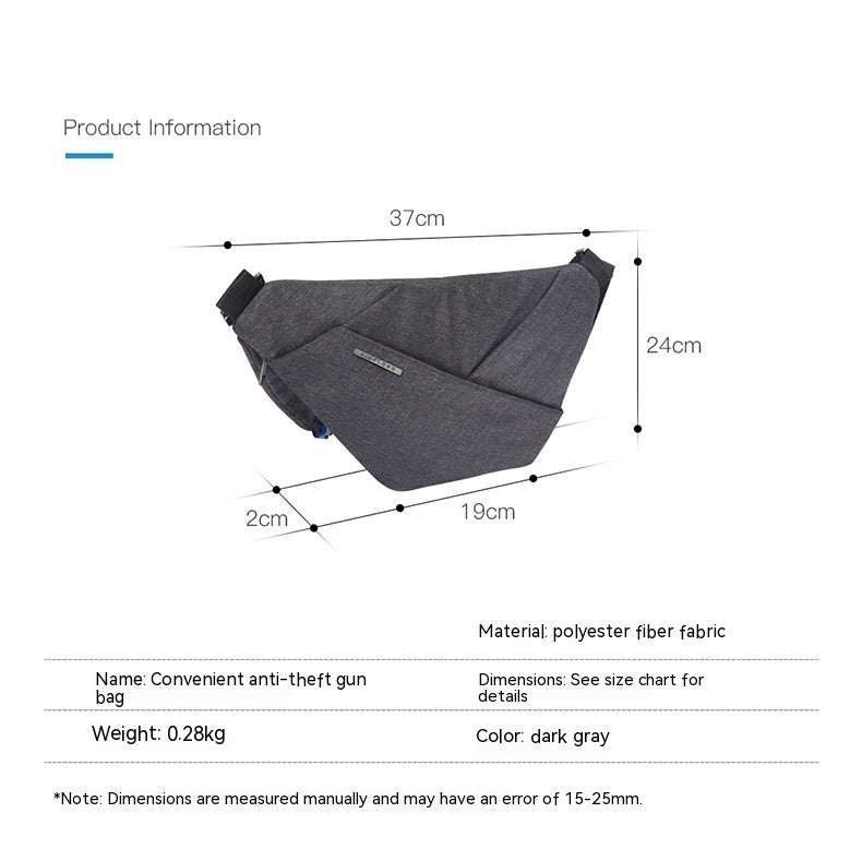 Digital Storage Canvas Chest Bag Crossbody Multifunctional B | Luggage & Bags