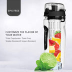 32oz Fruit Infusing Infuser Water Bottle Water Fruit Bottle | Other