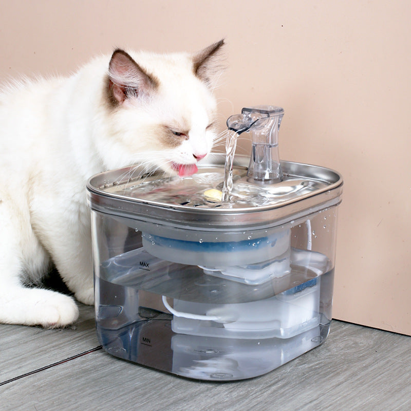Pet Cat Dog Stainless Steel Automatic Circulation Water Disp | Other