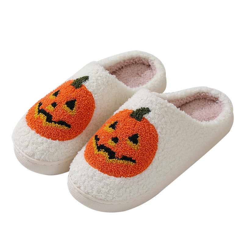 Halloween Pumpkin Cartoon Slippers Warm Winter Slippers Men | Other