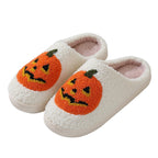 Halloween Pumpkin Cartoon Slippers Warm Winter Slippers Men | Other